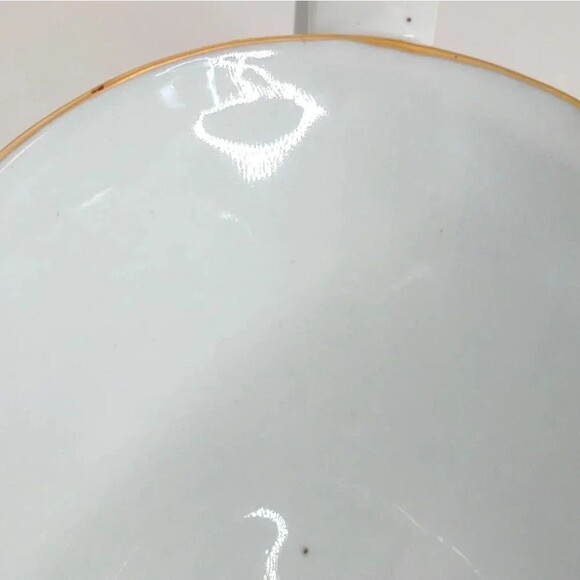 Fairfield Vanessa Gravy Boat with Plate Gold trim Floral Vintage Discontinued - Picture 9 of 16